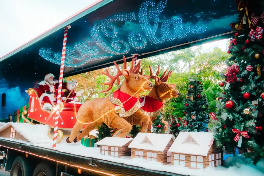 Caravana Iluminada do Papai Noel trouxe brilho, música e muita emoção para as crianças de Benevides